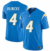Men & Women & Youth Los Angeles Chargers #4 Taylor Heinicke Blue 2025 F.U.S.E. Vapor Limited Stitched Jersey,baseball caps,new era cap wholesale,wholesale hats